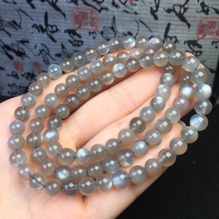 银月光多圈手链，规格6mm情人节礼物