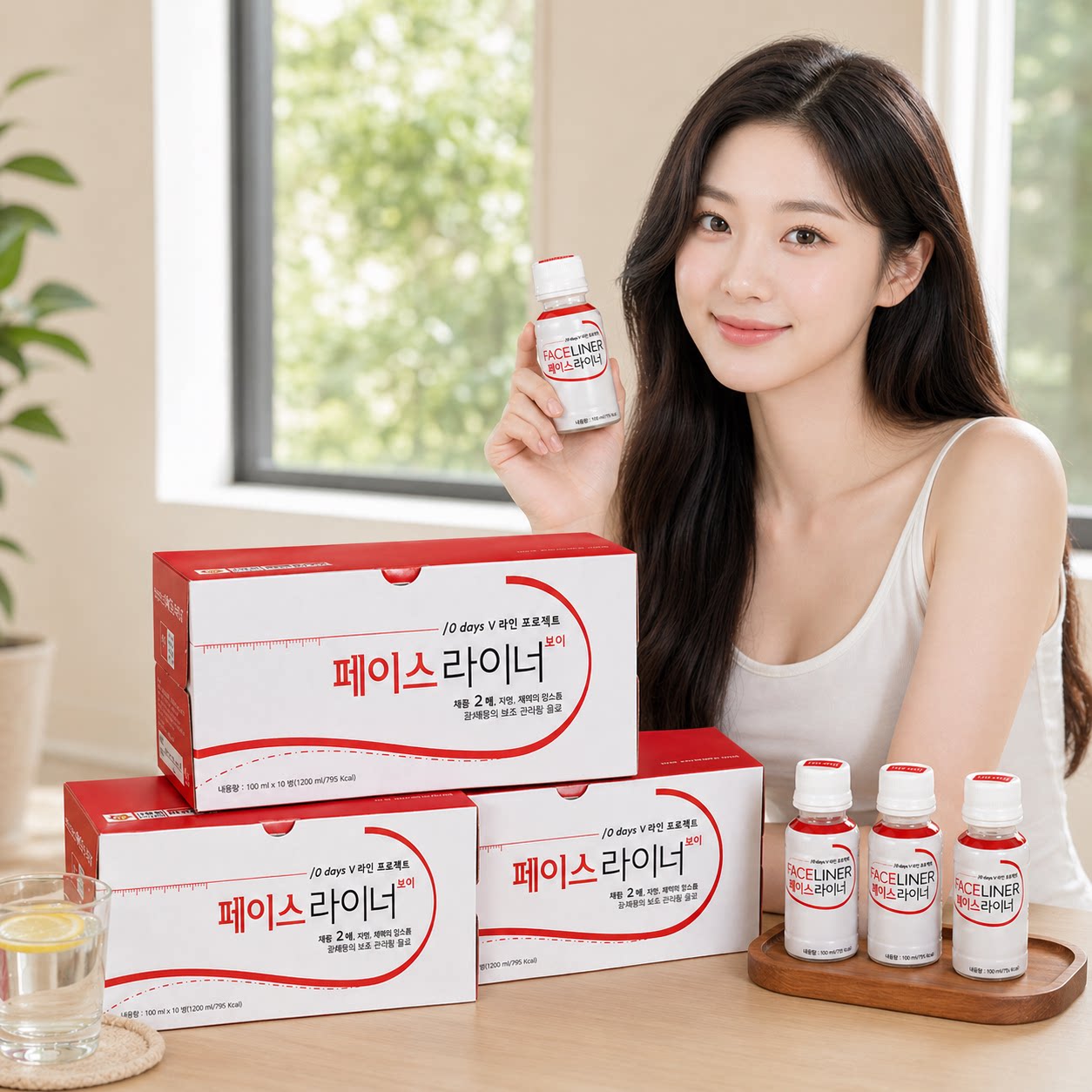 韩国直邮 FACELINER姵丝来娜整容术后加快恢复v脸身体护理10瓶