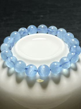 星光猫眼海蓝宝手链天然水晶手串