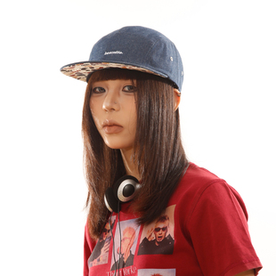 BEAMLIFE25SS原创嘻哈美式 街头重磅牛仔拼接花卉平檐鸭舌棒球帽夏