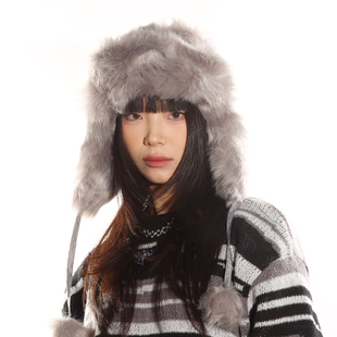 BEAMLIFE秋冬仿貂毛加厚北方保暖毛绒防风显脸小护耳雷锋帽子男女
