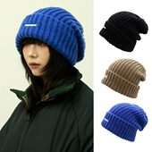 BEAMLIFE23AW秋冬原创金属字母堆堆帽子男女大版 冷帽针织毛线帽冬