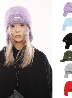 BEAMLIFE25AW韩版包头帽子男女秋冬保暖护耳帽手工针织飞行雷锋帽