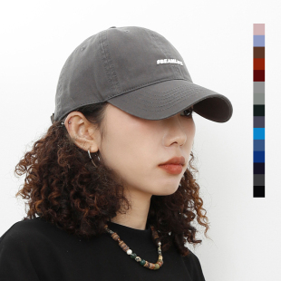 鸭舌帽男款 原创立体印花嘻哈街头复古可调节帽子潮大头围棒球帽女