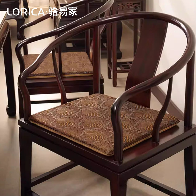 骆易家茶椅坐垫中式红木椅子坐垫茶桌椅实木沙发海绵圈椅垫餐椅垫