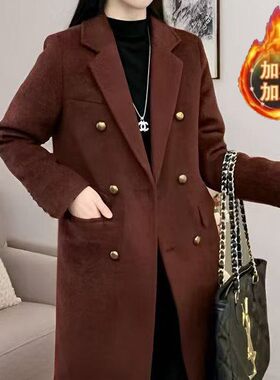 2025冬季设计感小西装外套女设计感风衣毛呢大衣羽绒服女内胆西服