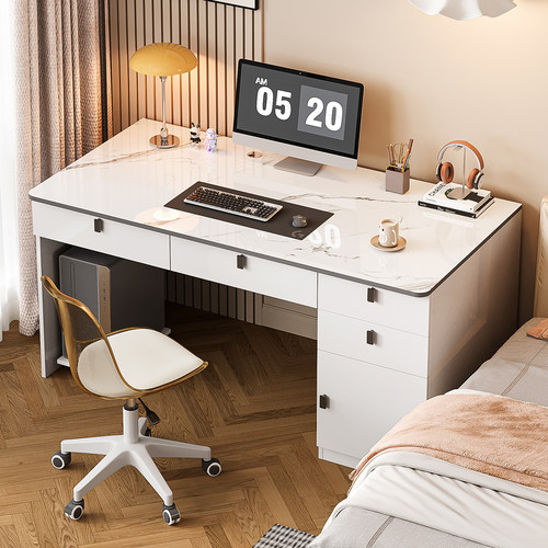 实木电脑桌书桌带抽屉桌子学习桌