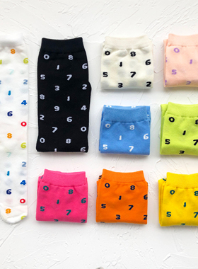 店内任意3双包邮tabi日系分趾两二指中筒袜子彩色数字sousou同款