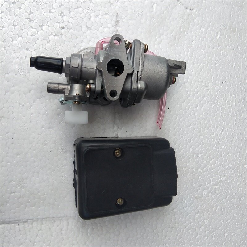 迷你摩托车配件小跑车49cc化油器2冲小利亚小四轮混合油化油器