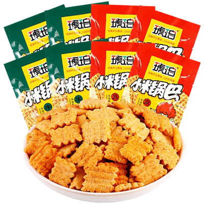 琥珀小米锅巴怀旧零食大礼包