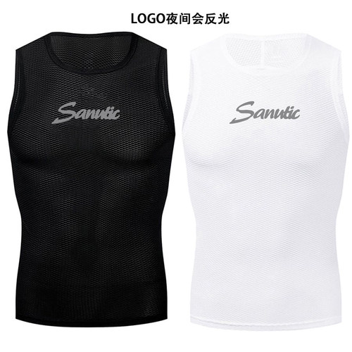 森地克无袖骑行服男女速干紧身