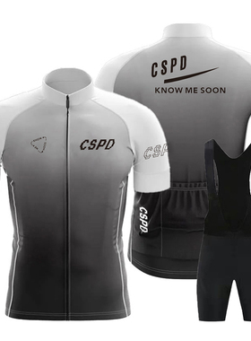 CSPD夏季短袖公路单车服舒适透气上衣套装公路自行车山地车骑行服