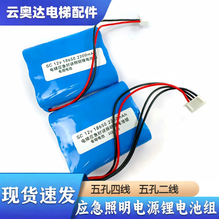 德凌RKP220/12西奥电梯应急照明对讲电源2200mah锂电池组奥的斯