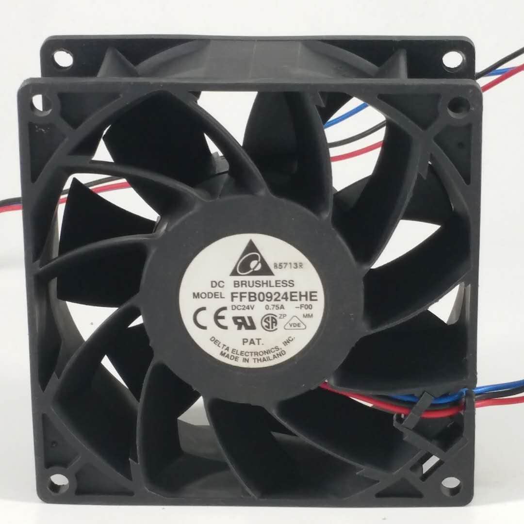 台达 FFB0924EHE 24V 0.75A 9038 9CM ABB 变频器大风量散热风扇