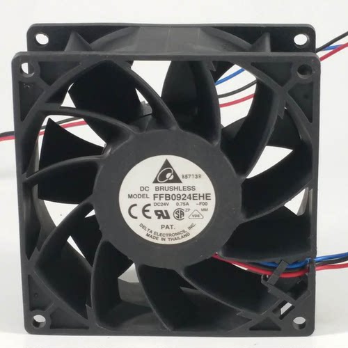 台达 FFB0924EHE 24V 0.75A 9038 9CM ABB 变频器大风量散热风扇