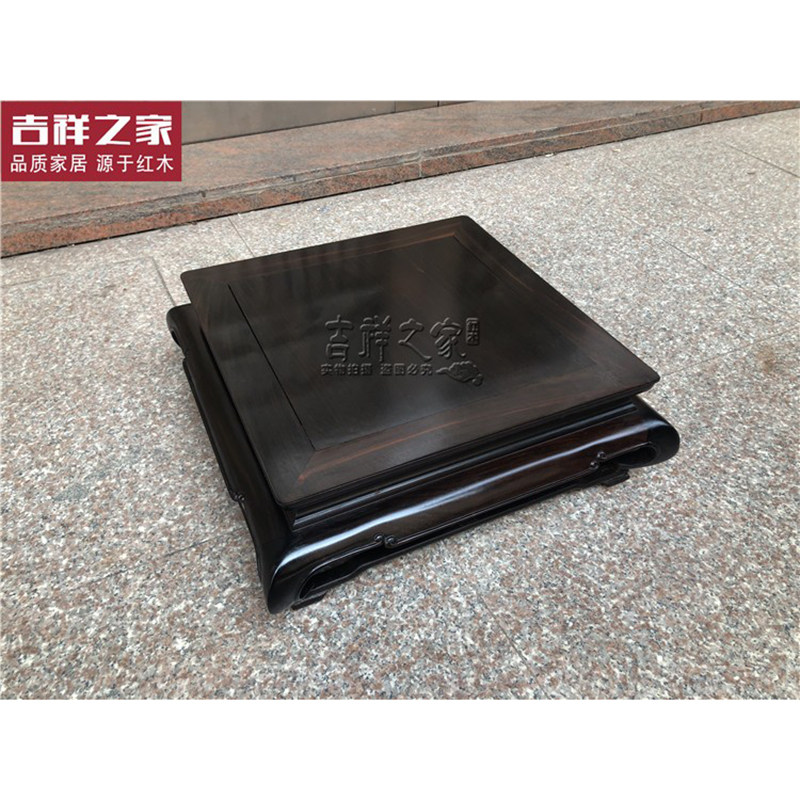 老挝大红酸枝炕几 交趾黄檀炕桌榻榻米飘窗桌红木小茶几花几