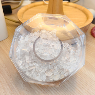 牛妞妞 水晶充电器 天然白水晶消磁石碎石 强大磁场超强净化100g