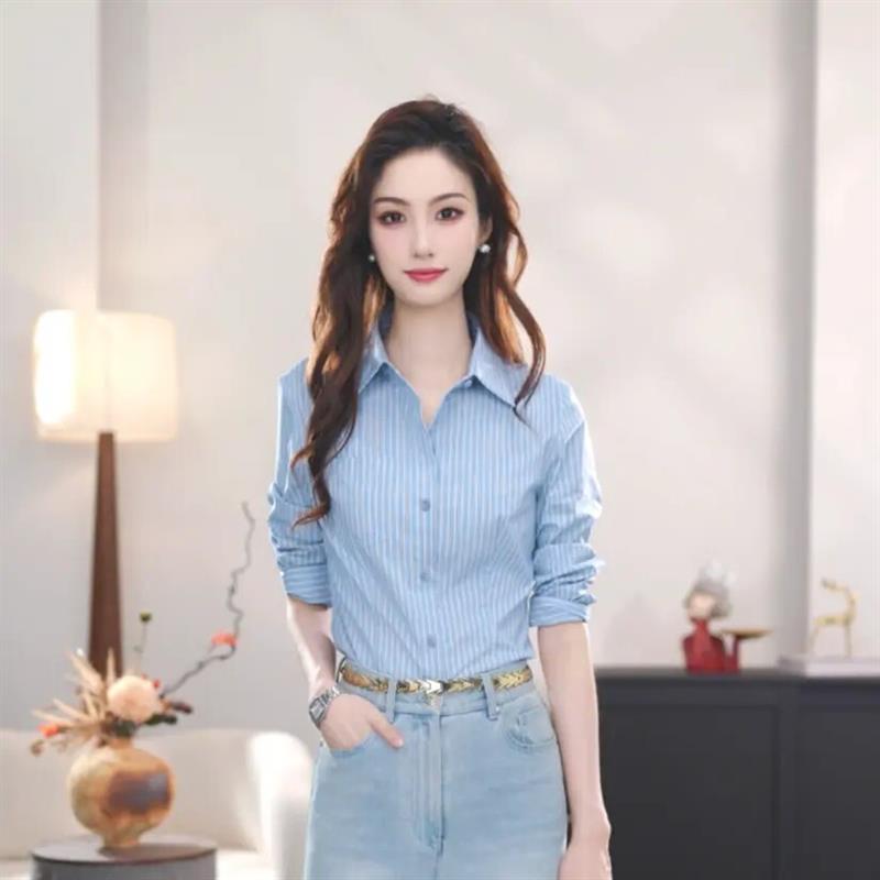 AMASS/阿玛施2026新款经典百搭通勤收身显瘦衬衫上衣女530022正品