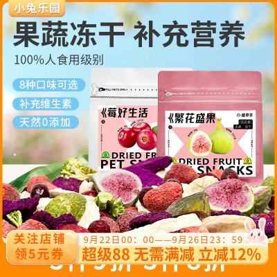小宠物冻干水果杯补充维生素
