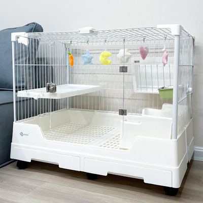 达洋兔笼达洋R81R71兔子专用笼子双抽屉防喷尿家用特大号兔子笼