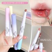 双头笔神中神 FLORTTE花洛莉亚彩虹泡泡系列双头唇线唇蜜二合一