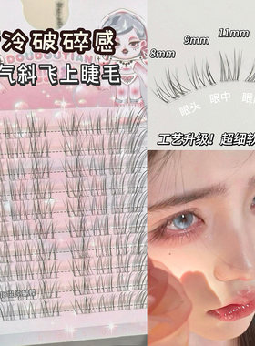 【赵露思推荐同款】兜兜甜斜飞狐系假睫毛自然太阳花婴儿弯超软