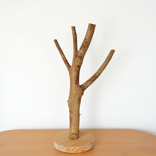 原木木树桩枝叉楼梯跳台板