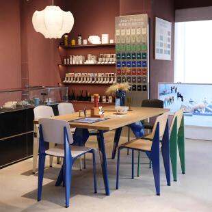 HAY餐椅北欧Standard Chair家用靠背凳子网红克莱因蓝椅子