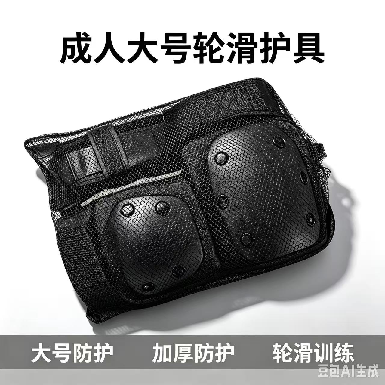 成人轮滑护具专业加厚轮滑护具成人旱冰鞋溜冰鞋轮滑专用护具