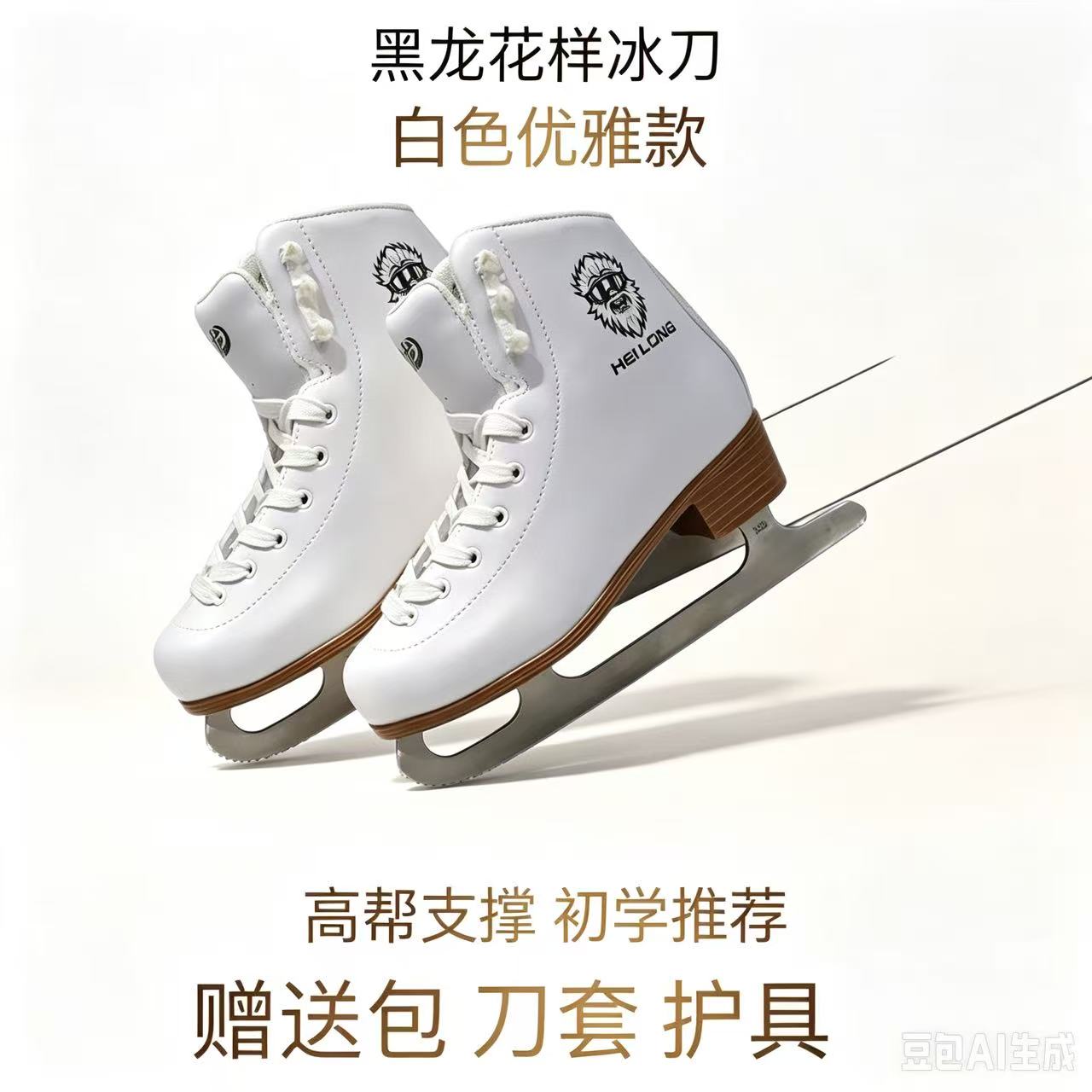 黑龙 冰刀鞋儿童 女冰鞋滑冰鞋成人男花滑花样真冰溜冰鞋通用花样