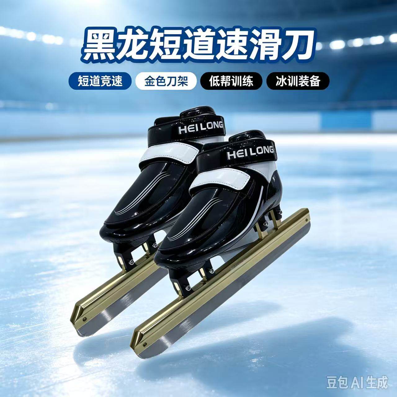 黑龙速滑冰刀鞋 专业短道速滑冰刀鞋 儿童青少年成人专用速度滑冰