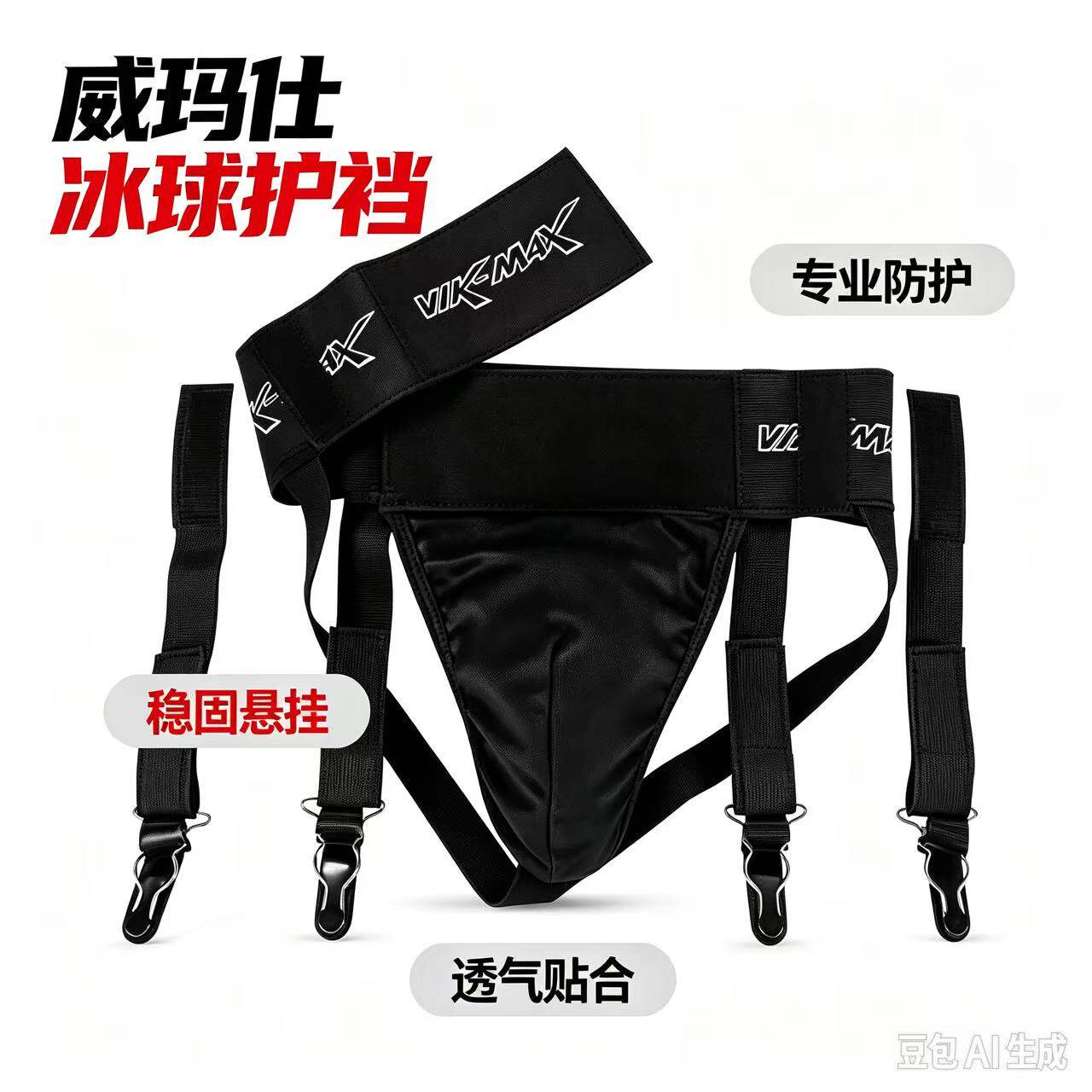 威玛仕正品包邮 冰球 轮滑球护具 护裆护阴吊袜带 儿童/少年/青年