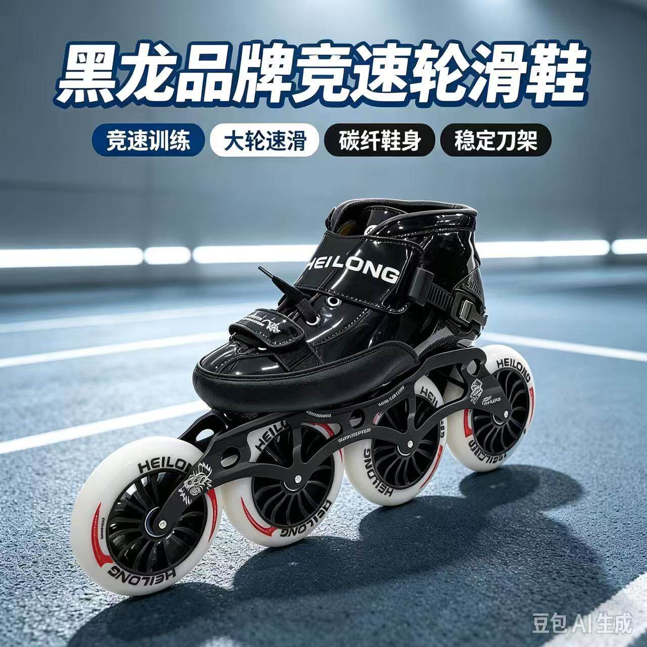 黑龙碳纤维竞速滑轮溜冰鞋专业