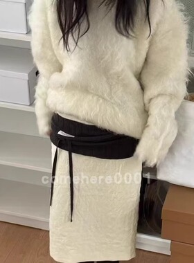 现货速发韩国东大门代购Londonflat2025秋季新款毛绒宽松休闲毛衣