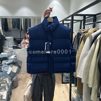 现货速发韩国东大门代购Bruni女2025夏新款收腰抽绳鹅绒羽绒马甲