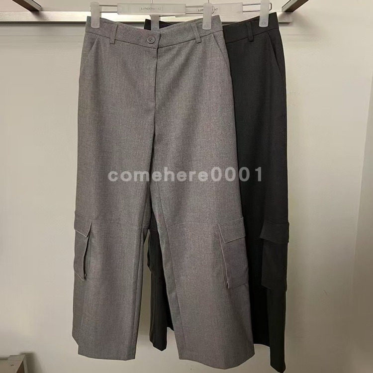 现货速发韩国东大门代购Londonflat2025秋冬新款复古直筒休闲裤