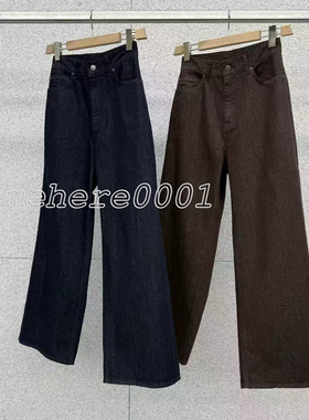 现速发韩国东大门代购at the bagel2026春夏新款直筒显瘦牛仔裤