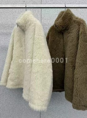 现货速发韩国东大门代购atmosphere2025冬季新款宽松毛毛外套女