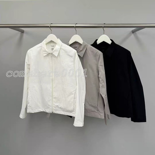 现货速发韩国东大门代购 休闲翻领拉链显瘦外套 water2026春夏新款