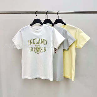 T恤 休闲百搭英文字母短袖 现速发韩国东大门代购 water2026春夏新款