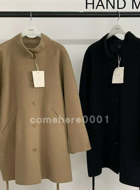 现货速发韩国东大门代购jinsim2025冬季新款中长款双面羊绒大衣女