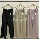 现货速发韩国东大门代购 松紧腰宽松直筒休闲裤 mohhe2025冬季 新款