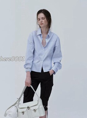 现货速发 韩代 londonflat 自留款 百搭不挑人显瘦收腰衬衫