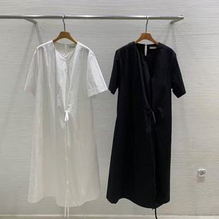 圆领短袖 现货速发韩国东大门代购 新款 salon2025夏季 连衣裙 Lucy