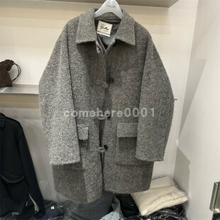 现货速发韩国东大门代购gallery2025秋冬新款复古宽松大衣外套