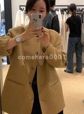 现货速发韩国东大门代购February 11 2025秋季新款宽松毛呢外套