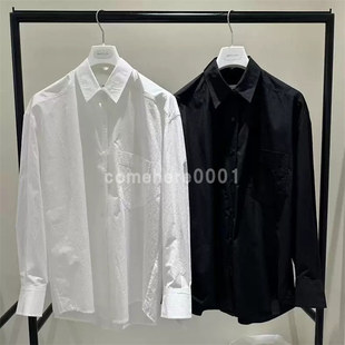 现货速发韩国东大门代购masculine2025秋季新款翻领休闲长袖衬衫
