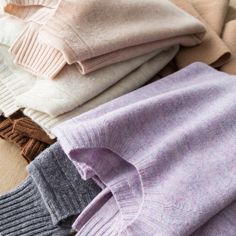 实穿百搭无缝一体羊毛针织衫