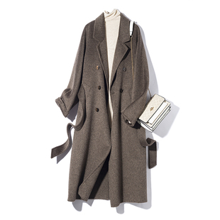 【年度战袍】24秋冬经典高端手工双面羊毛拉毛高级感毛呢外套大衣