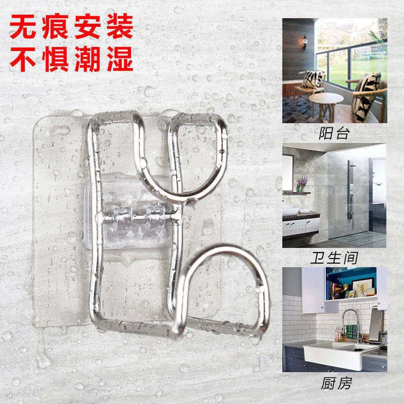 卫生间放盆子壁挂钩浴盆粘钩挂架挂盆架